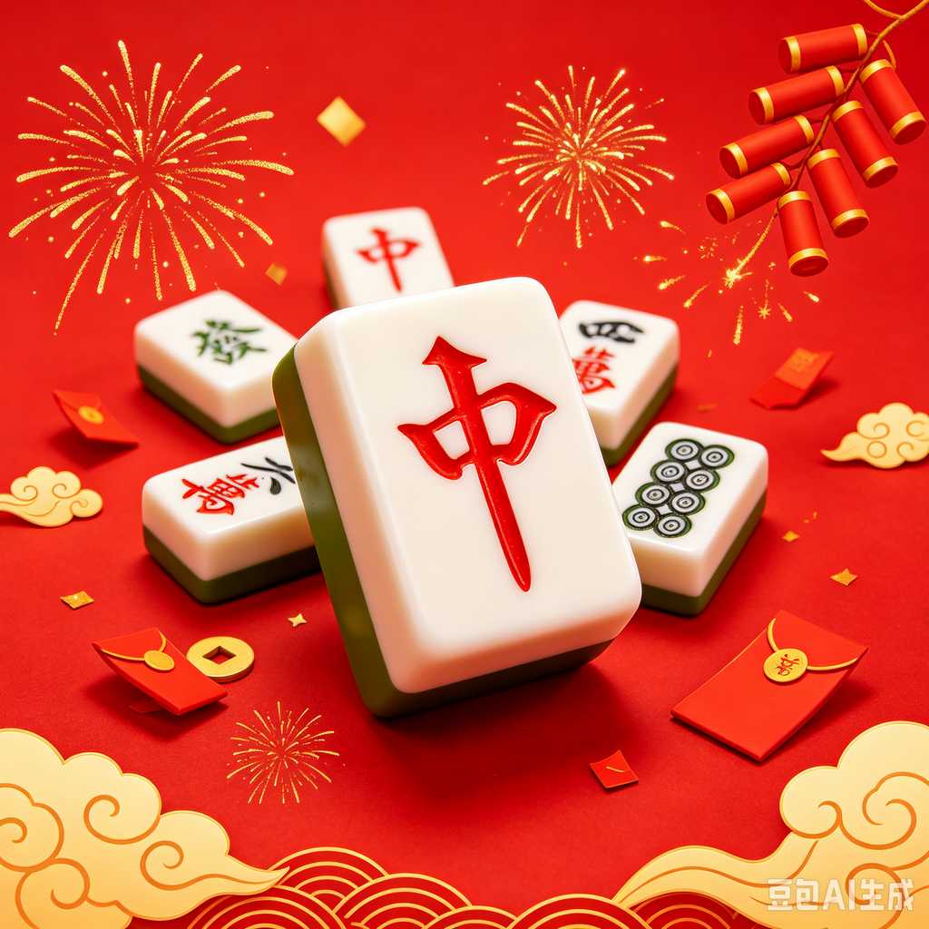 retro vintage mahjong set