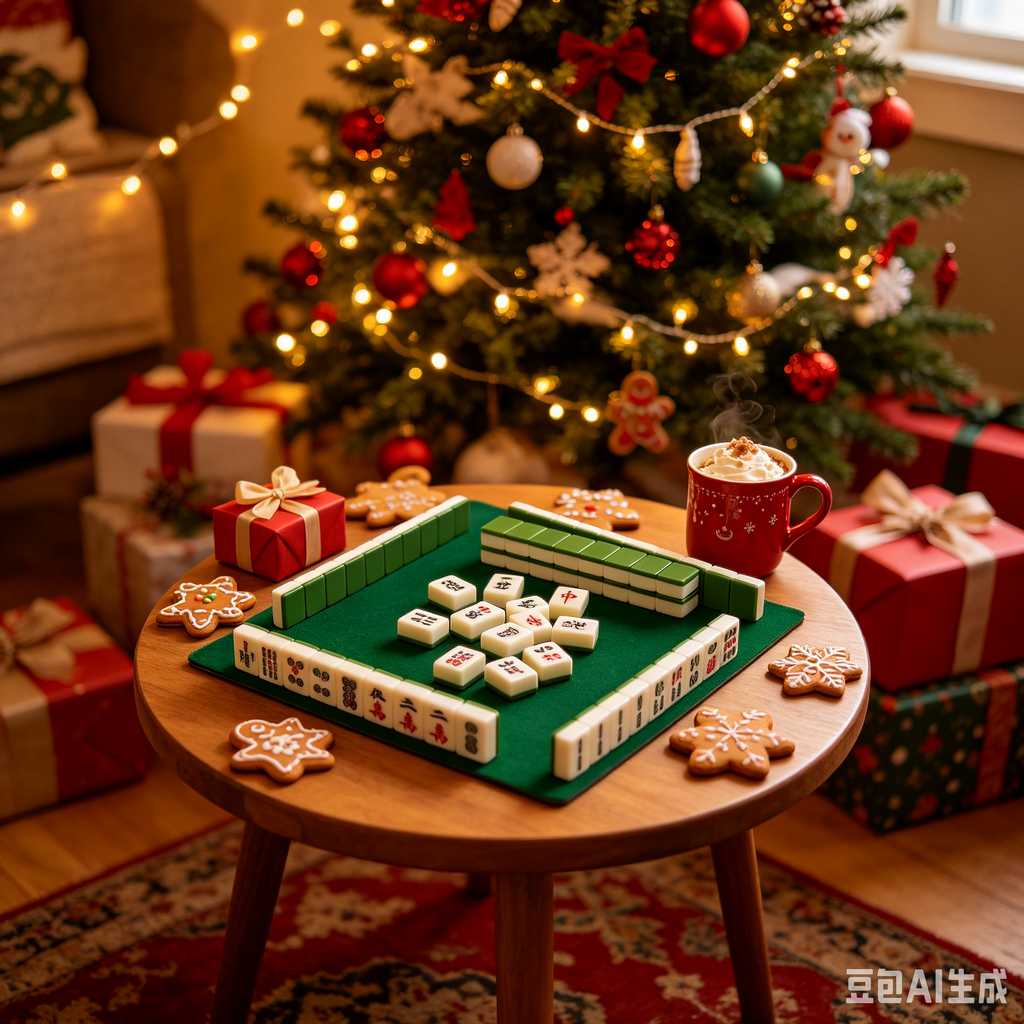 flat print mahjong set